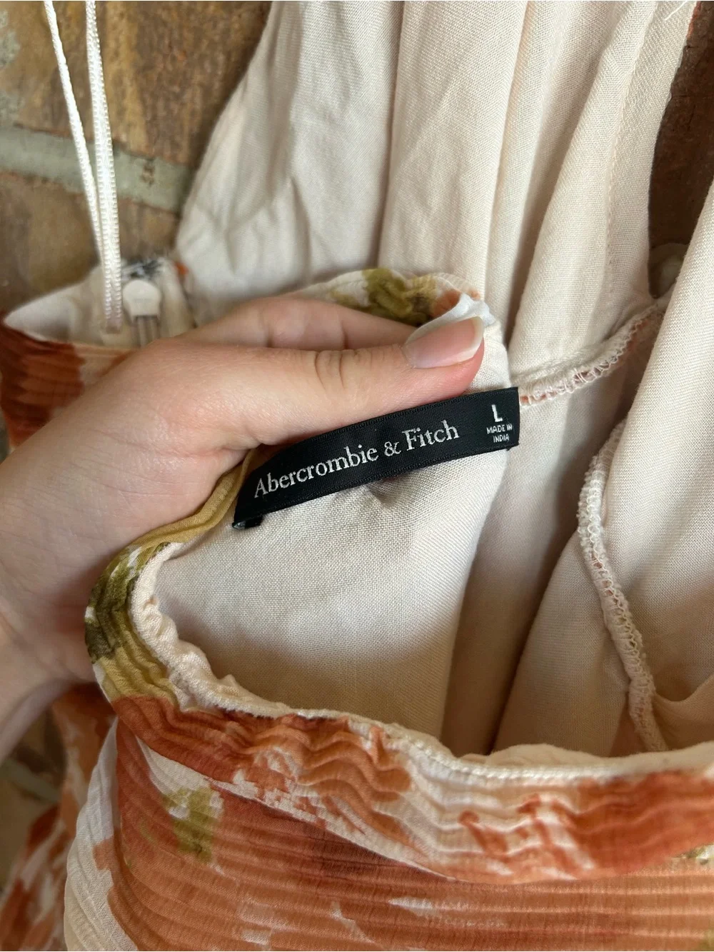Abercrombie & Fitch Floral Halter Maxi Dress  Women's Size Large